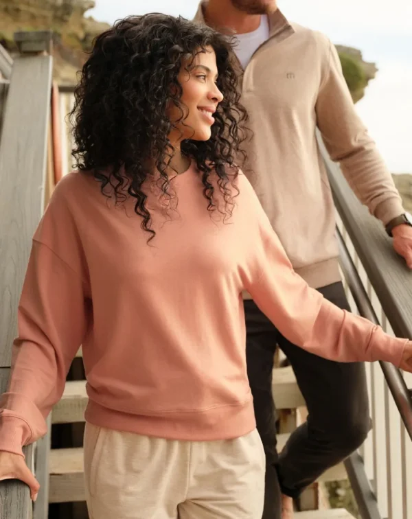 CLOUD TERRY CREW*TravisMathew Sale